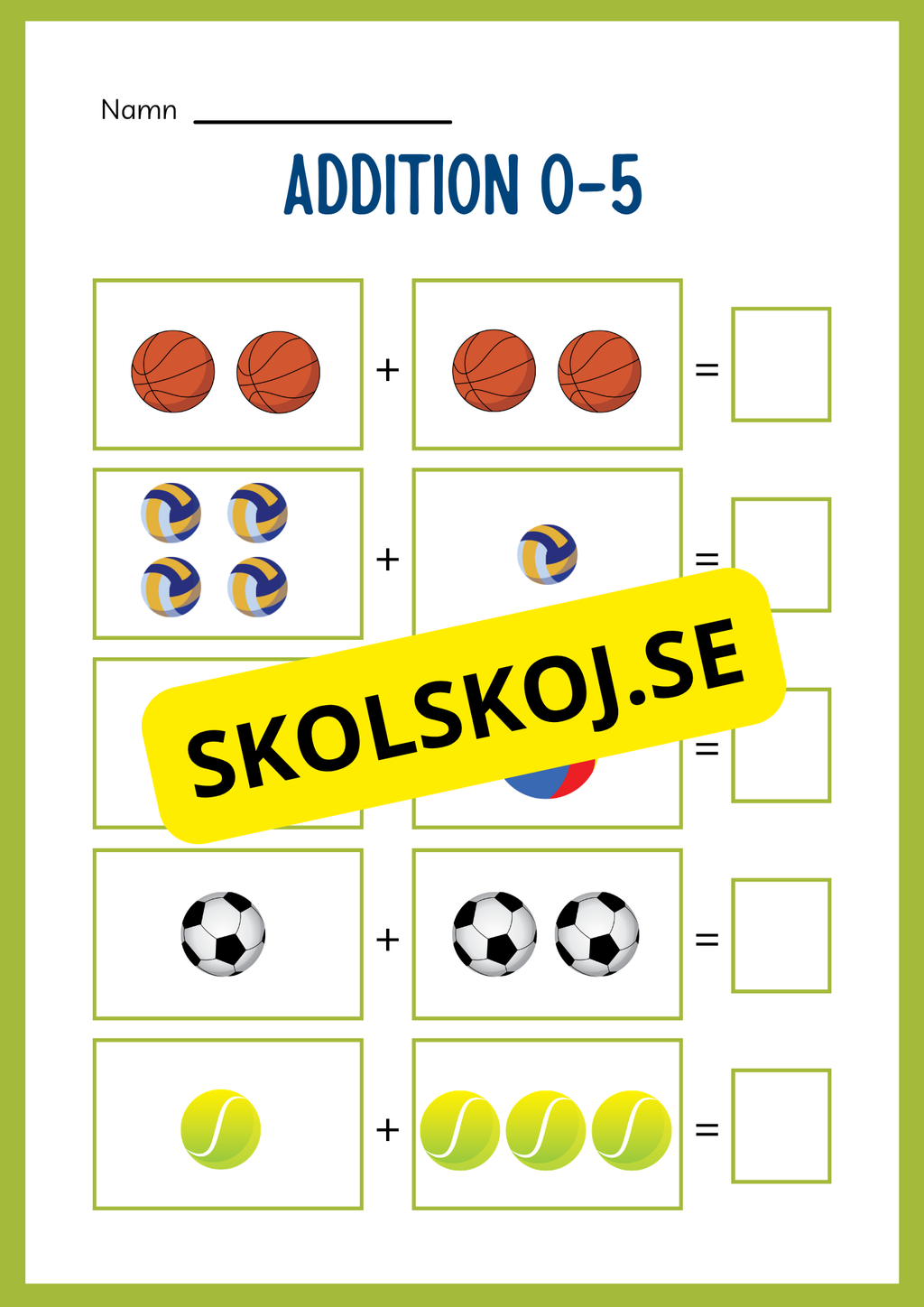 Jag lär mig addition - Häfte