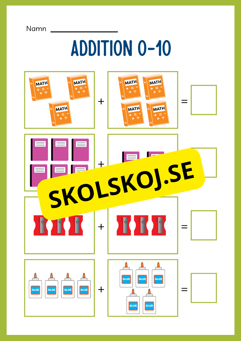 Jag lär mig addition - Häfte