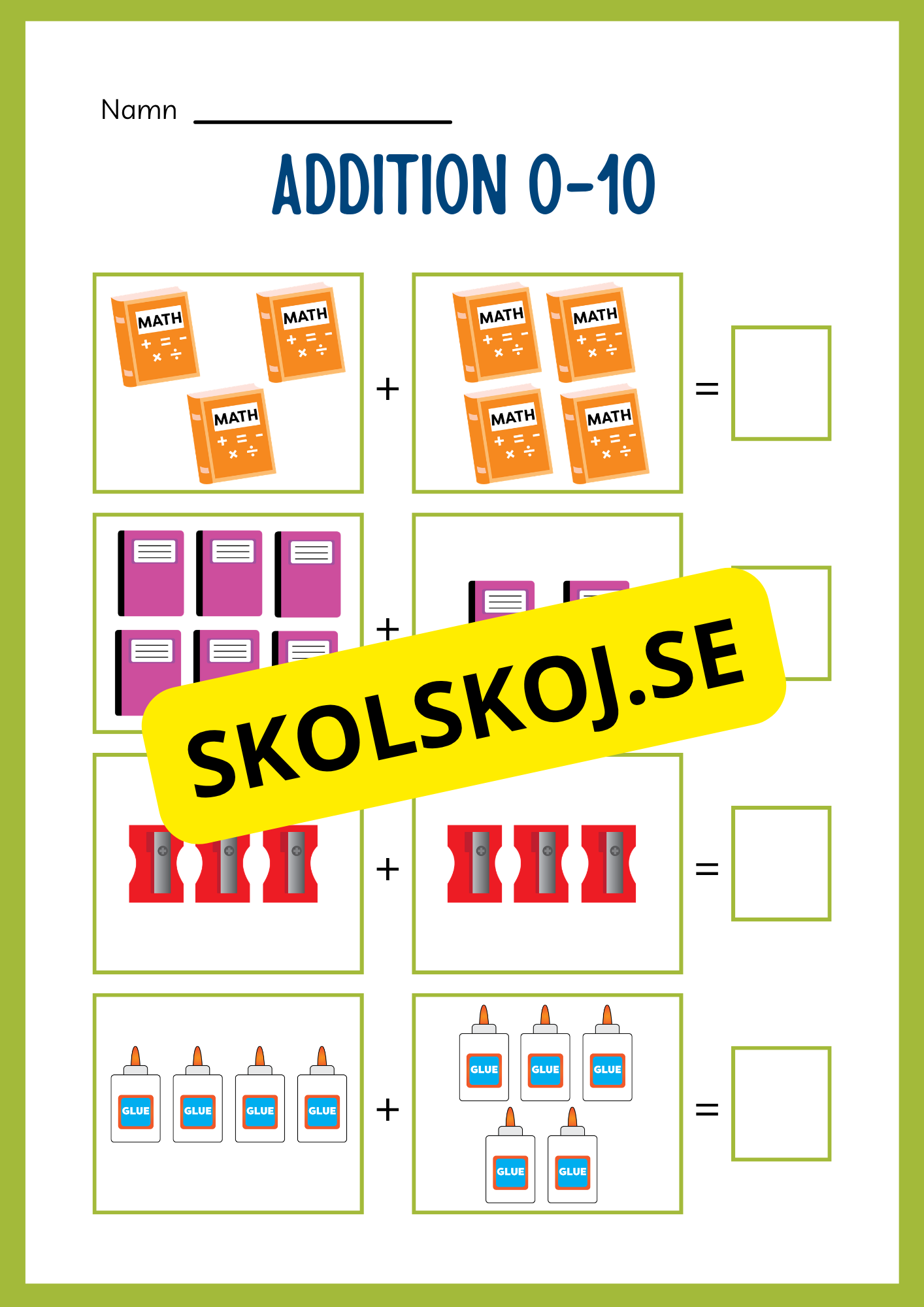 Jag lär mig addition - Häfte