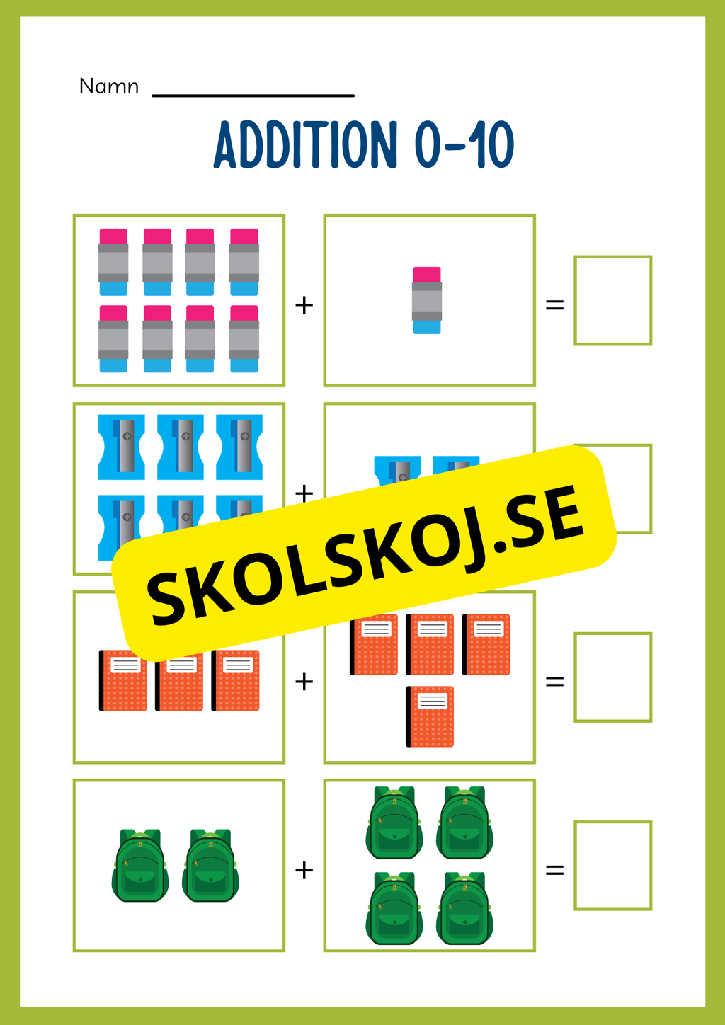 Jag lär mig addition - Häfte