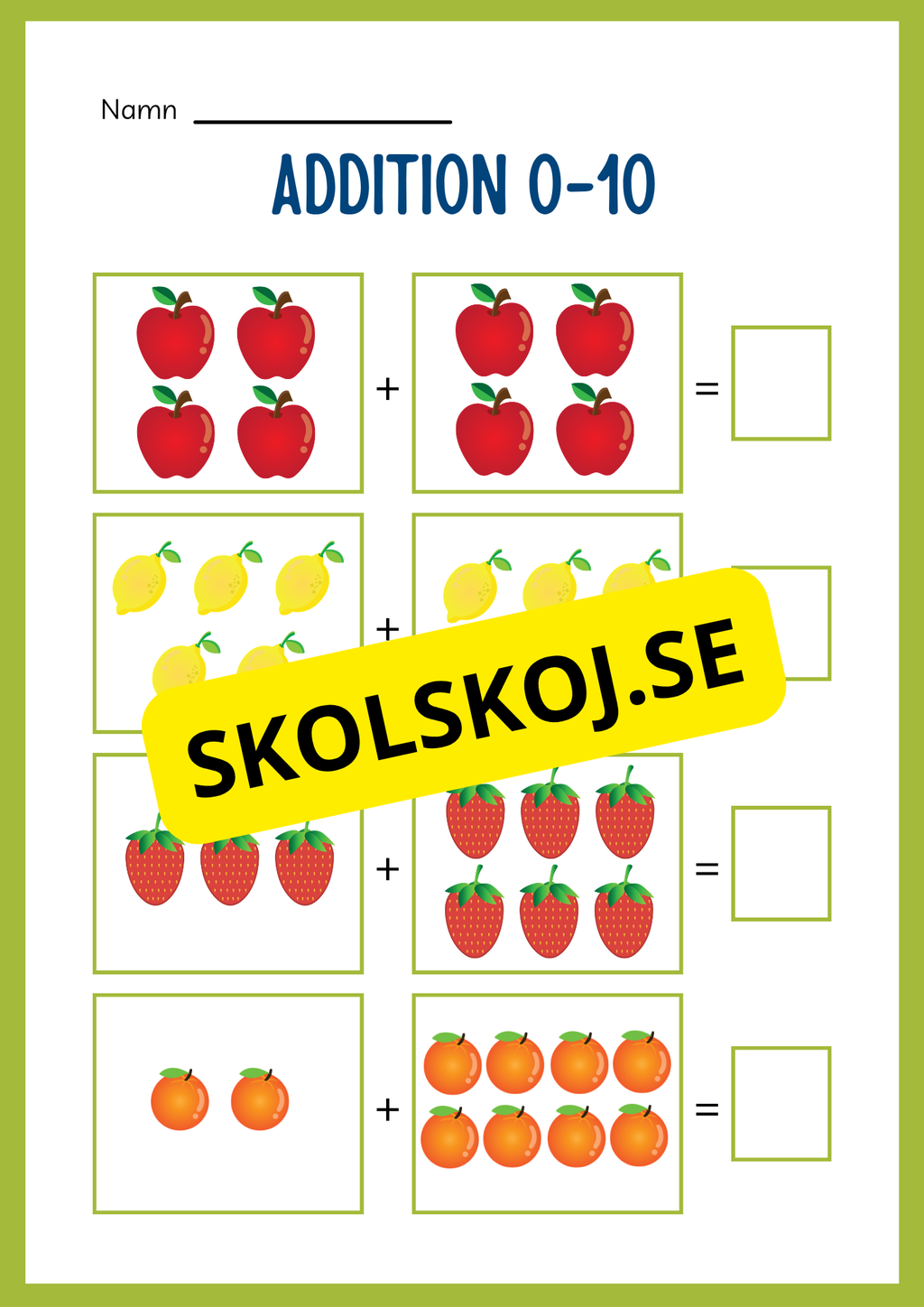 Jag lär mig addition - Häfte