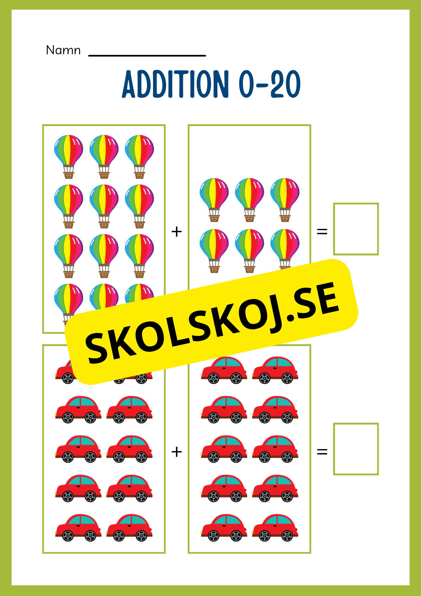 Jag lär mig addition - Häfte