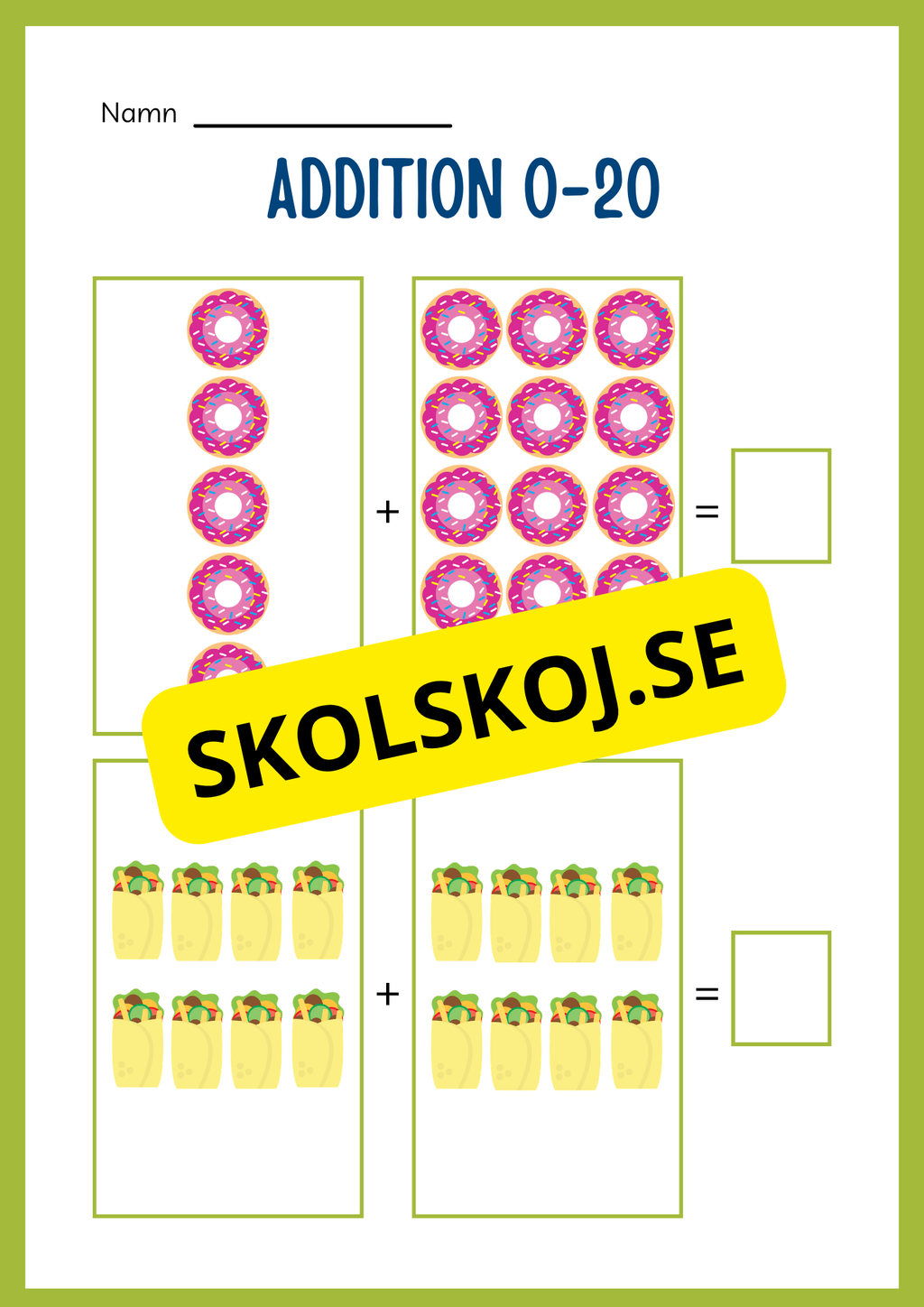 Jag lär mig addition - Häfte