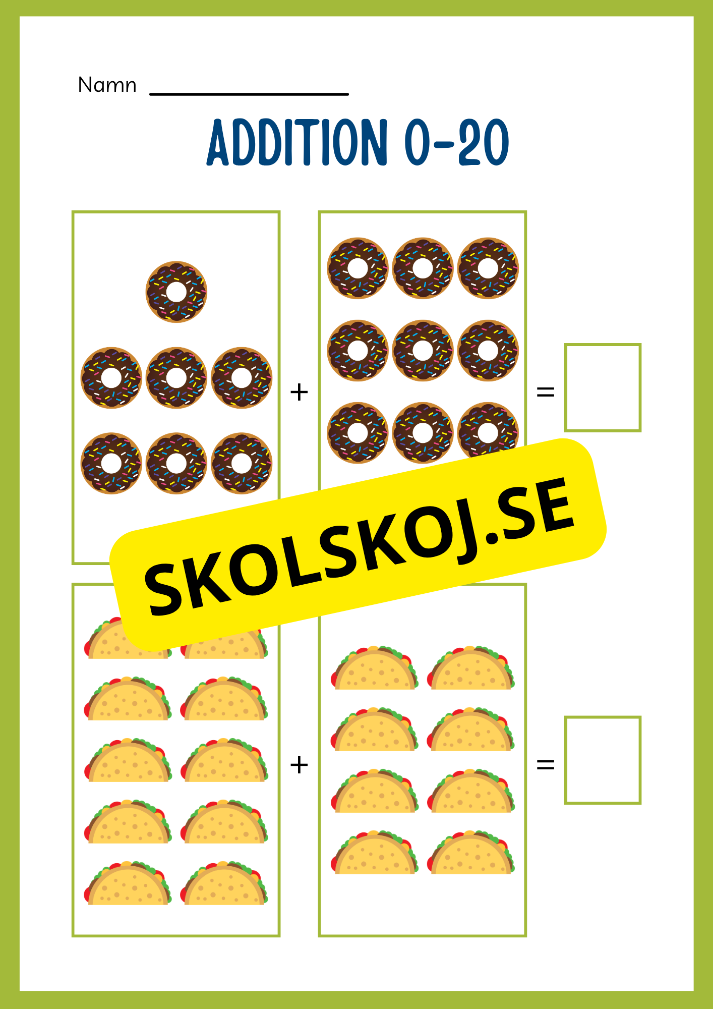 Jag lär mig addition - Häfte