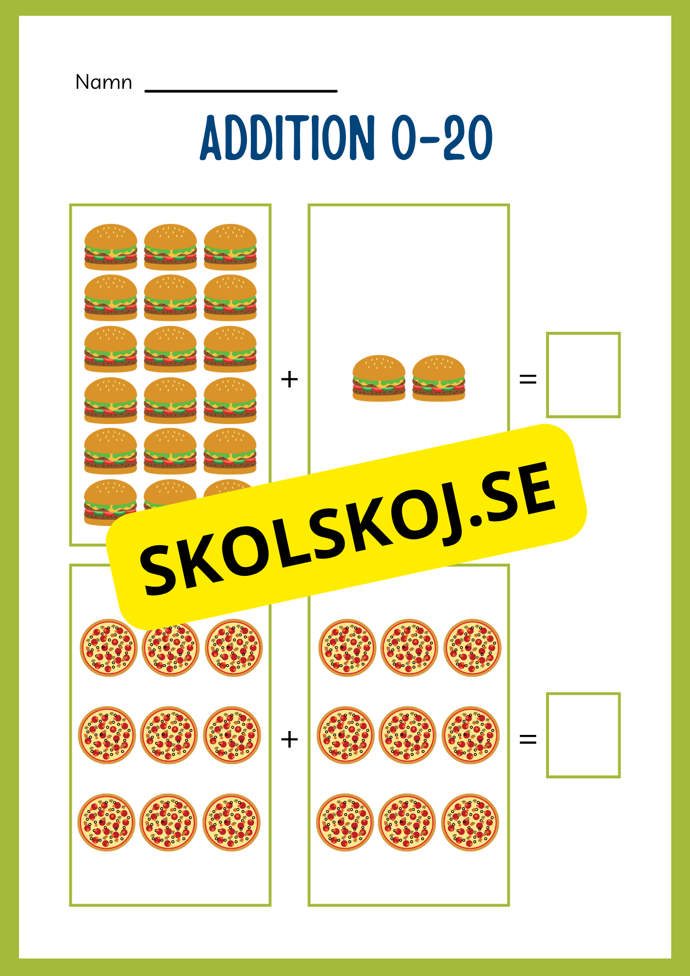 Jag lär mig addition - Häfte