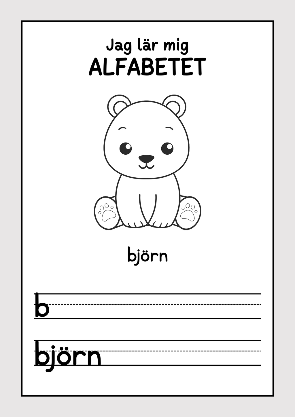 Jag lär mig alfabetet - Häfte