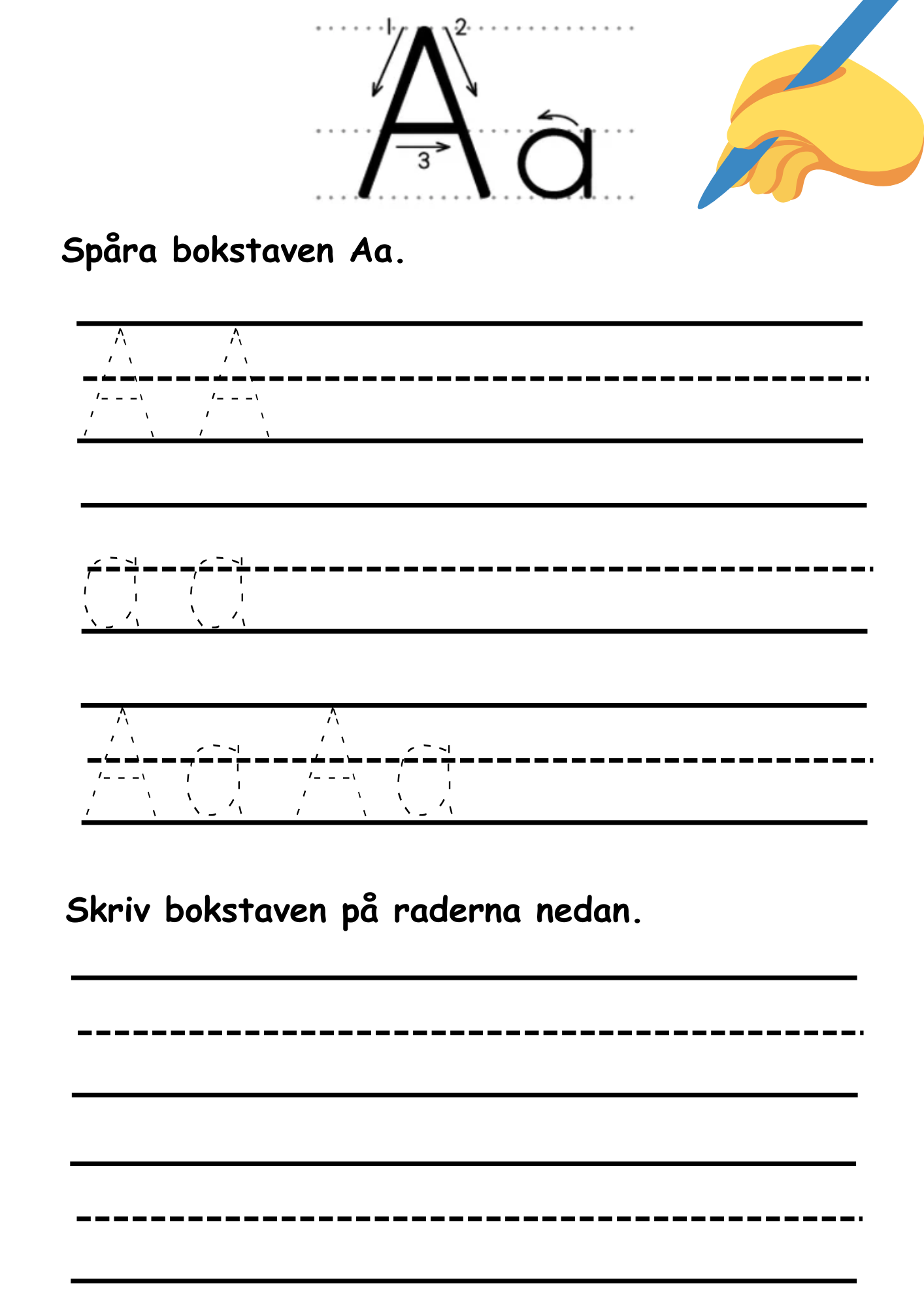 Jag lär mig alfabetet