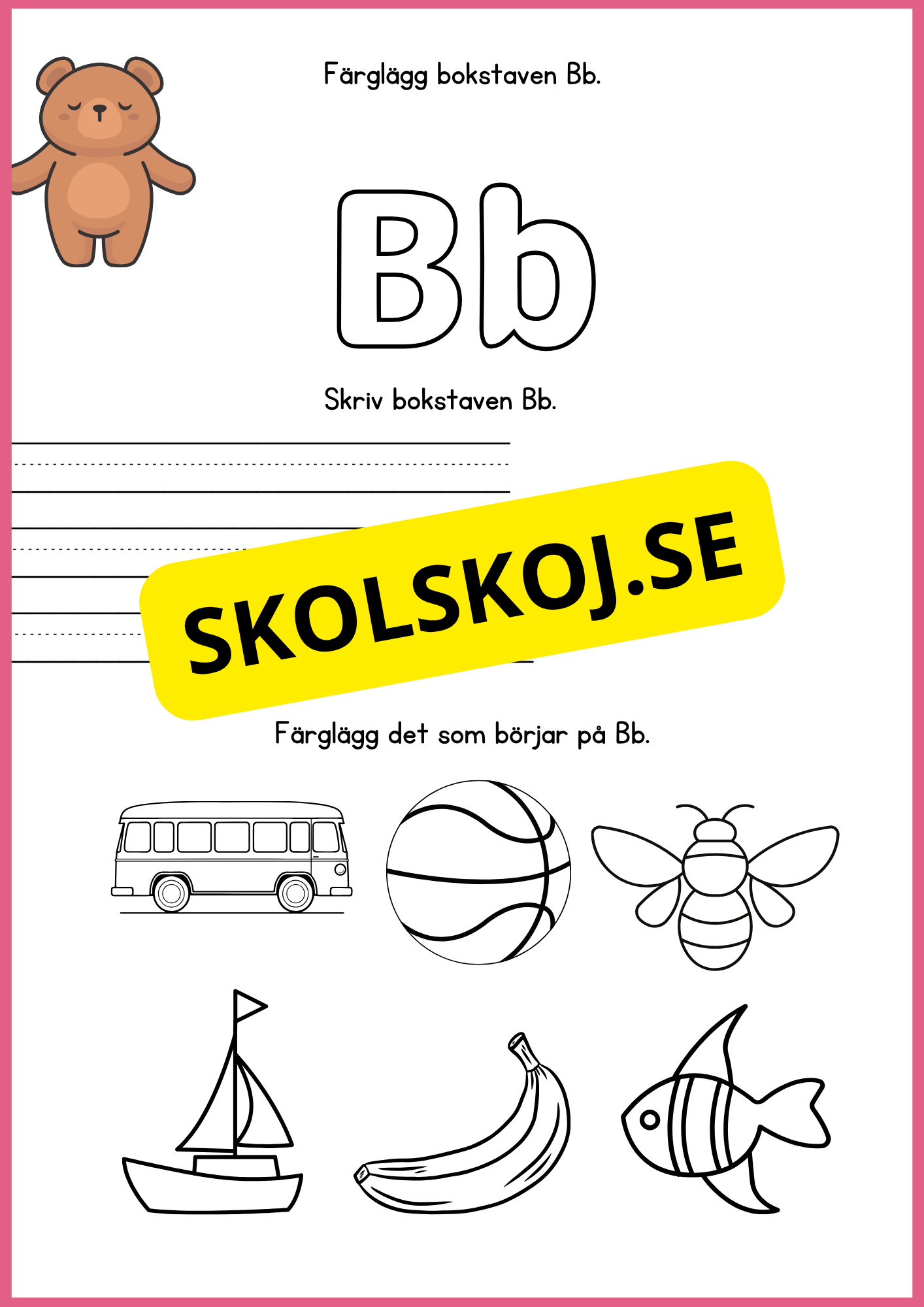 Jag lär mig alfabetet med björnen Björn
