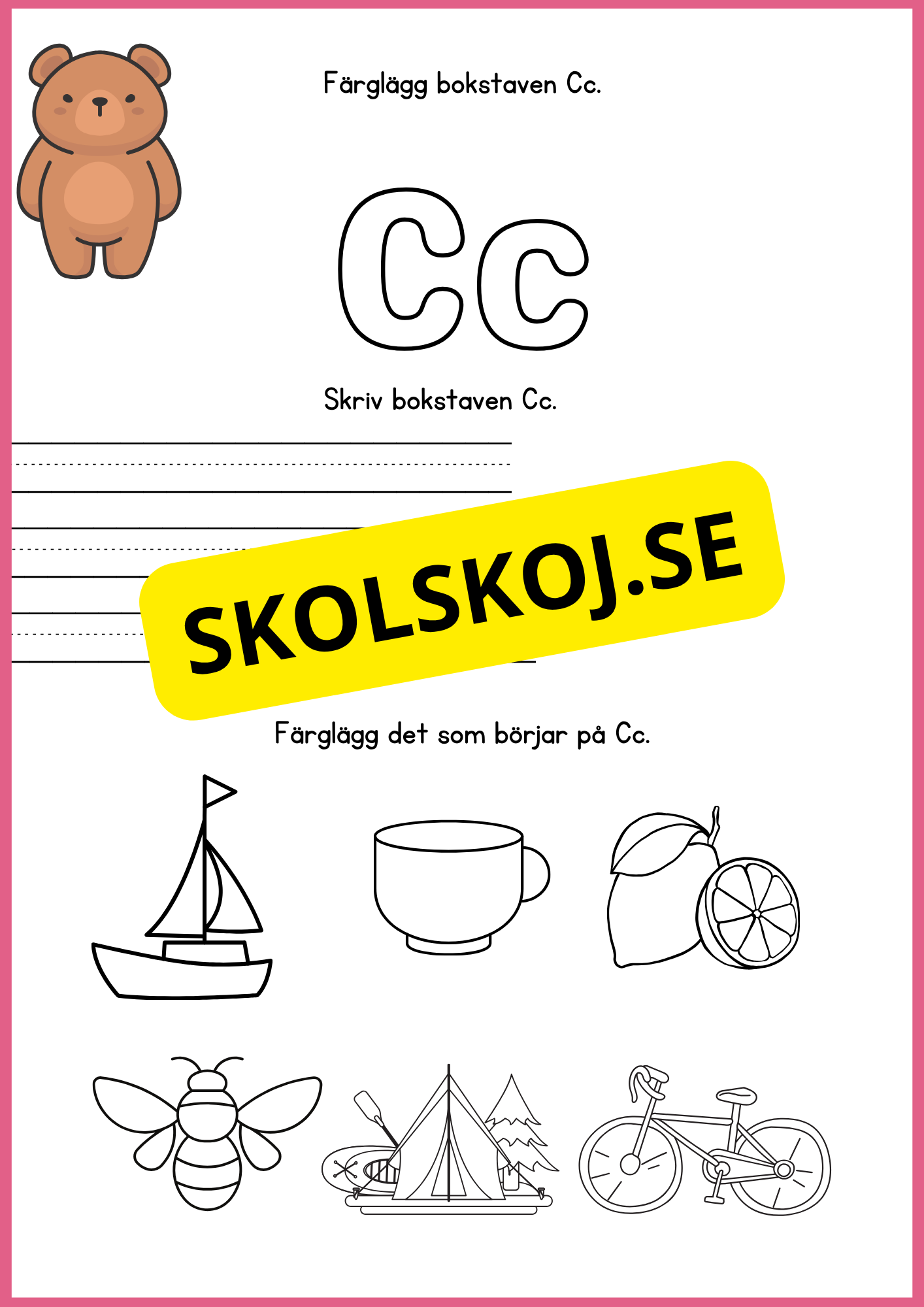 Jag lär mig alfabetet med björnen Björn