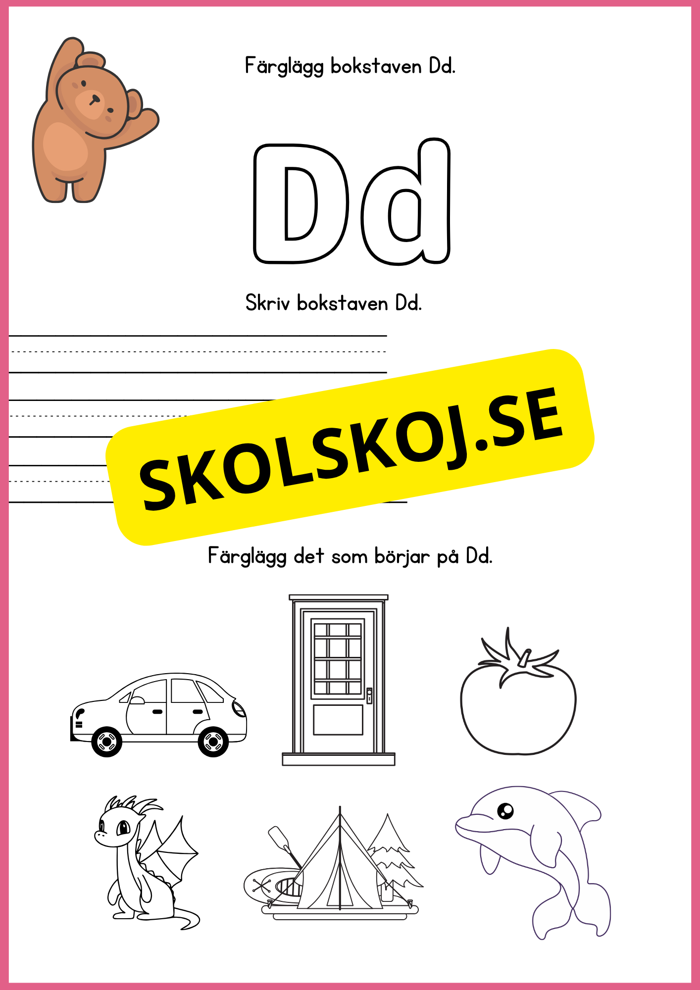 Jag lär mig alfabetet med björnen Björn