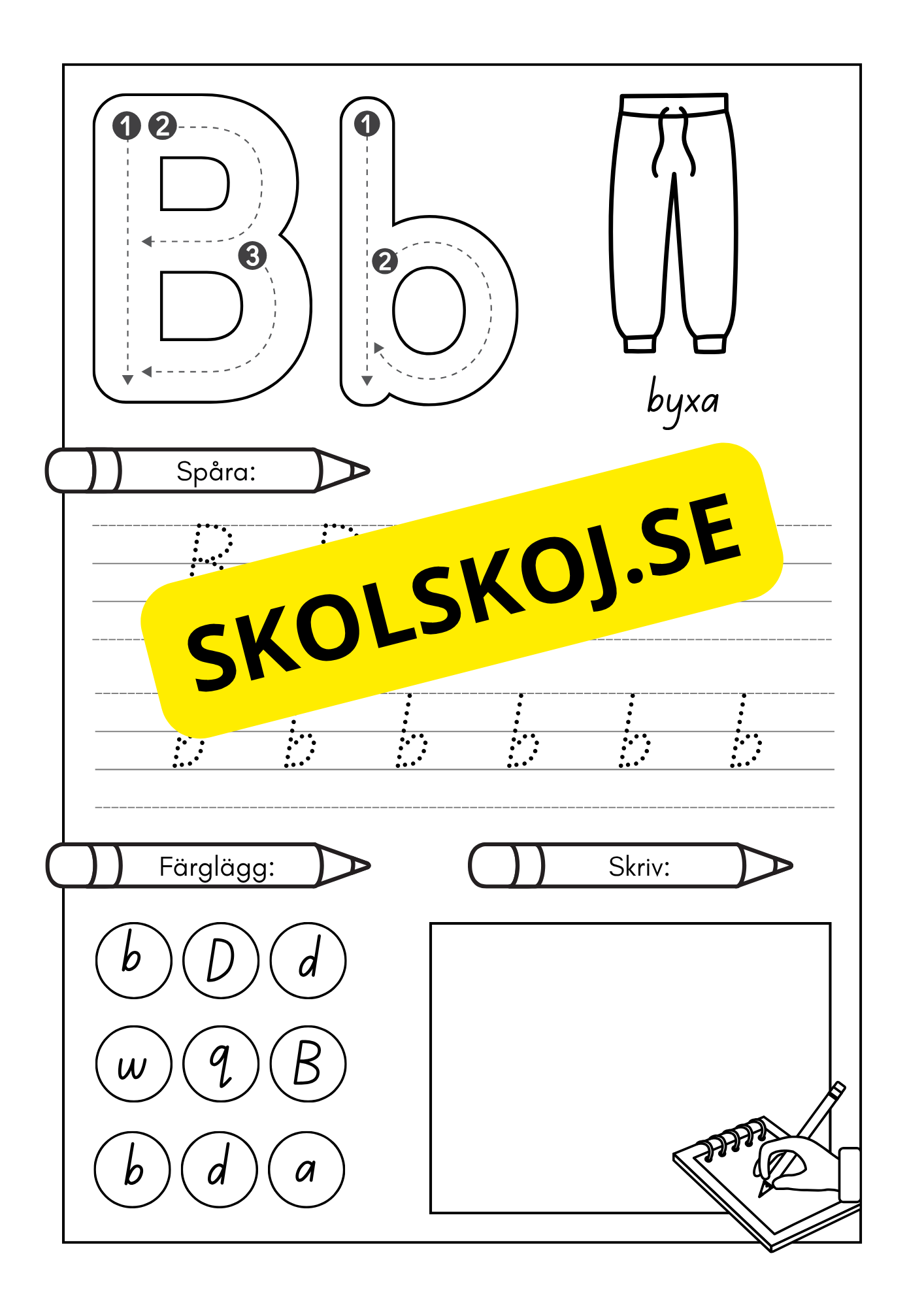 Jag lär mig alfabetet och bokstäver