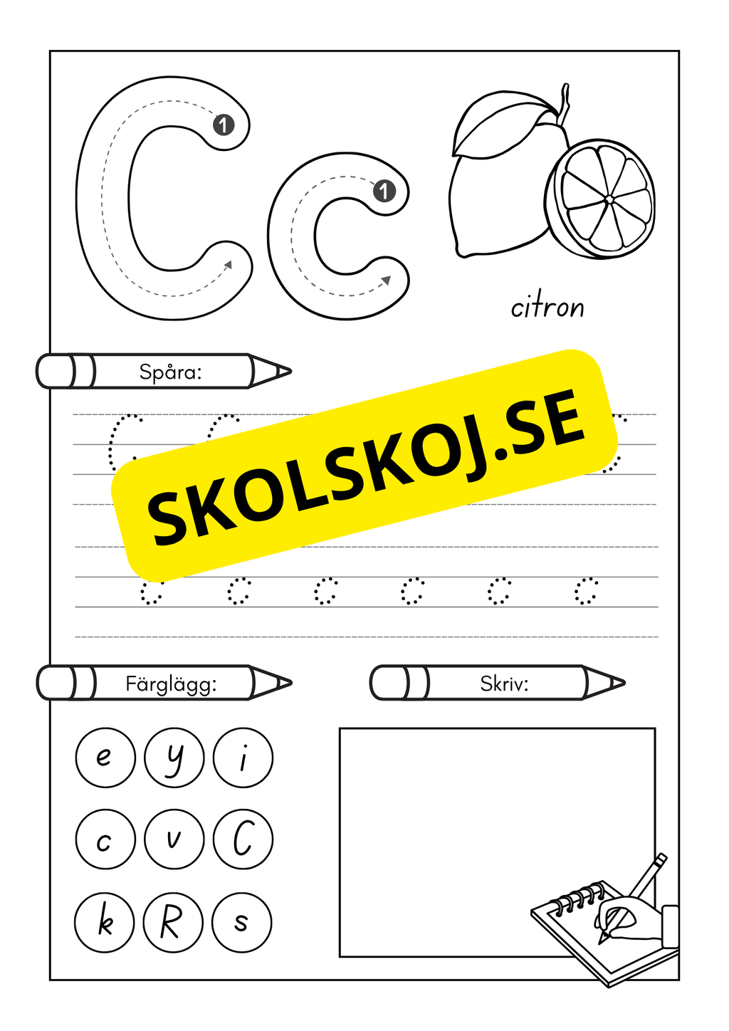 Jag lär mig alfabetet och bokstäver