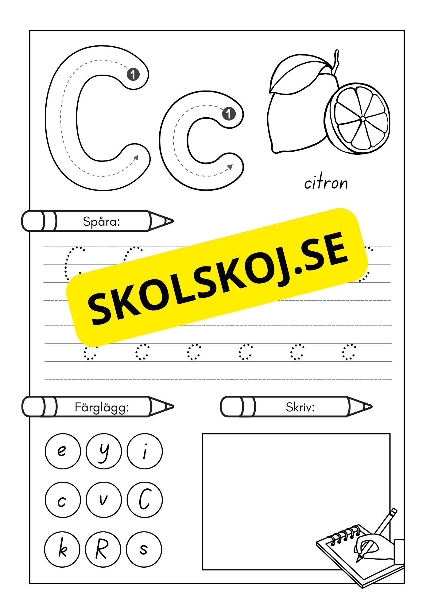 Jag lär mig alfabetet och bokstäver