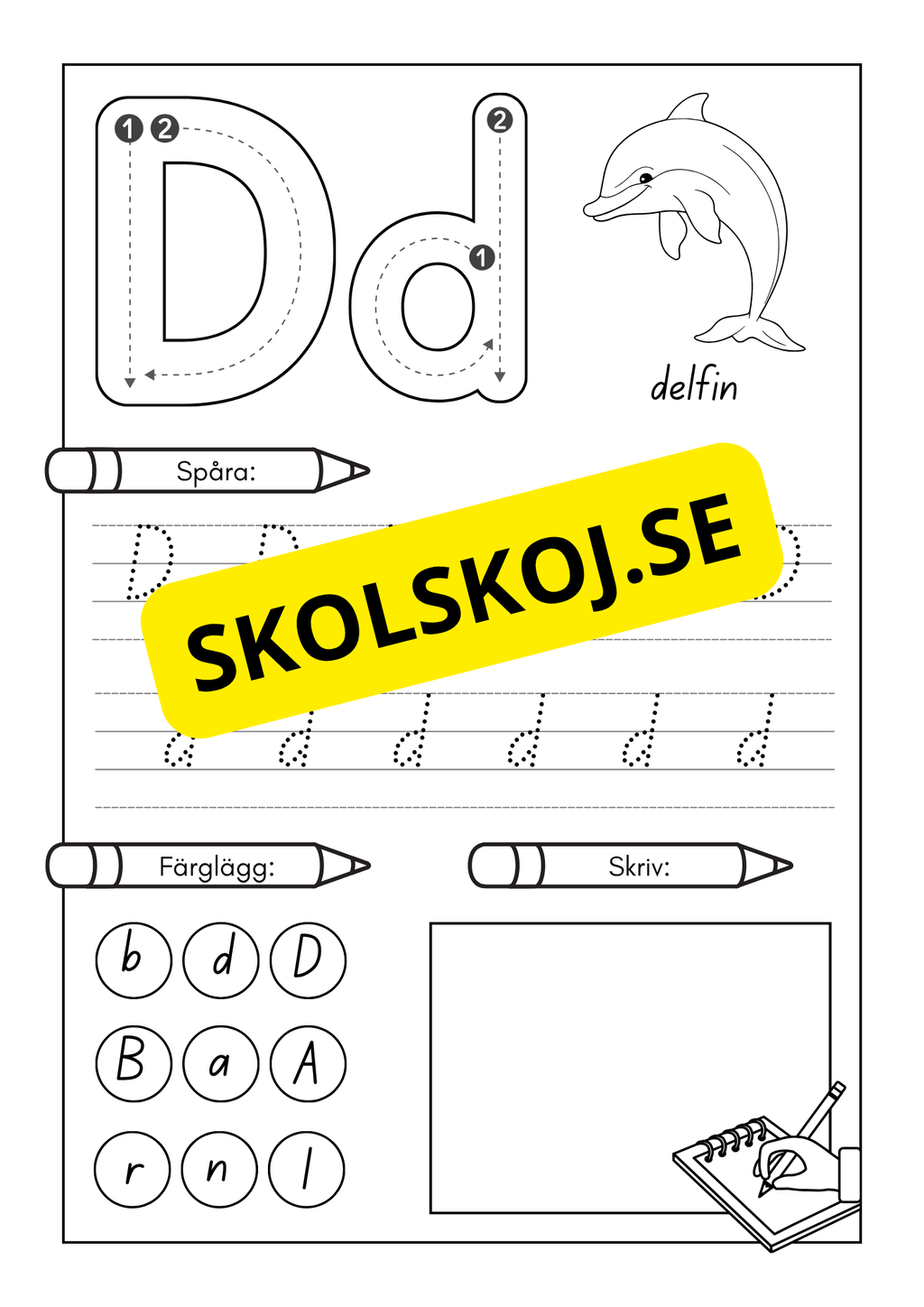Jag lär mig alfabetet och bokstäver
