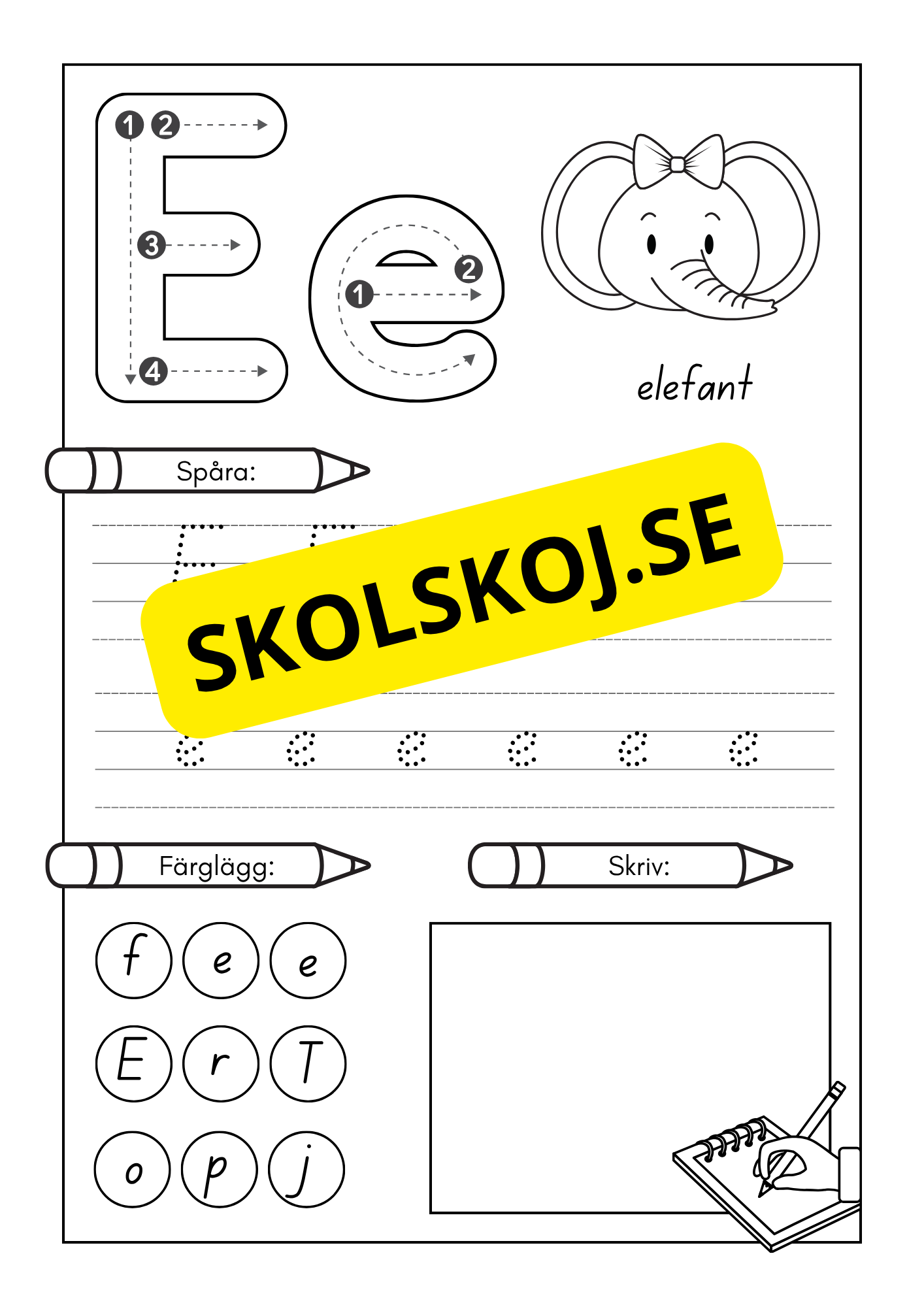 Jag lär mig alfabetet och bokstäver
