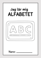 Jag lär mig alfabetet - Häfte (30 sidor)
