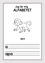 Jag lär mig alfabetet - Häfte (30 sidor)