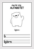Jag lär mig alfabetet - Häfte (30 sidor)