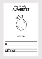 Jag lär mig alfabetet - Häfte (30 sidor)