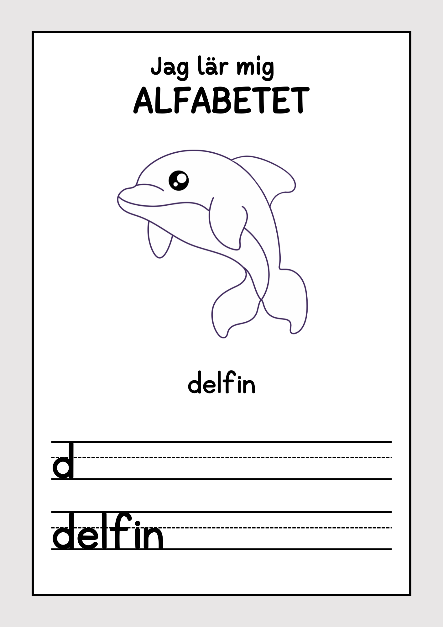 Jag lär mig alfabetet - Häfte (30 sidor)