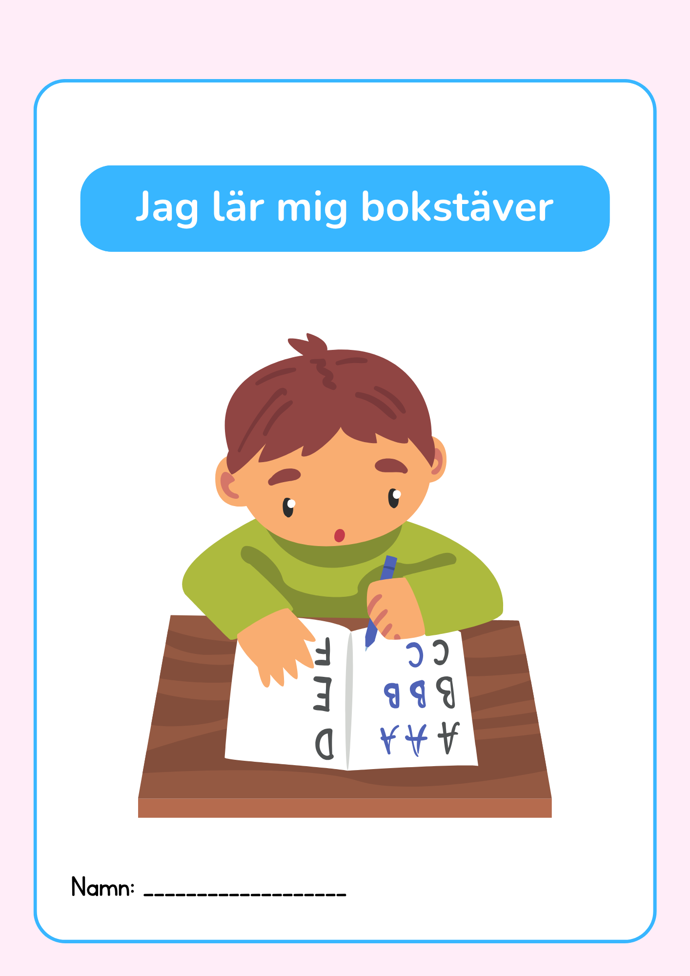 Jag lär mig bokstäver - Häfte (59 sidor)