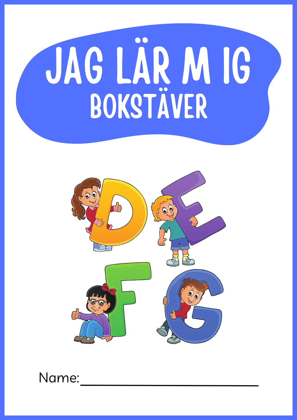 Jag lär mig bokstäver (120 sidor)