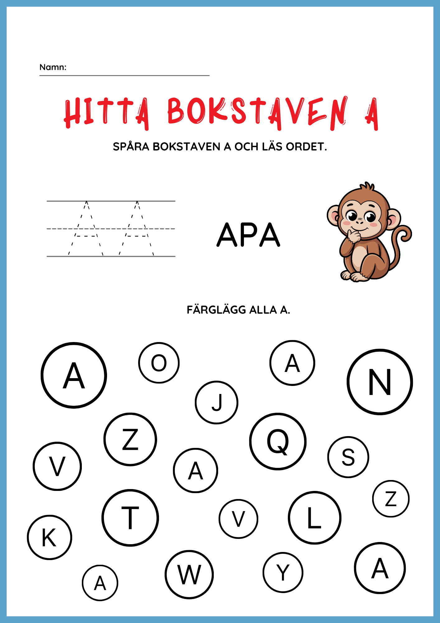 Jag lär mig bokstäverna - Häfte