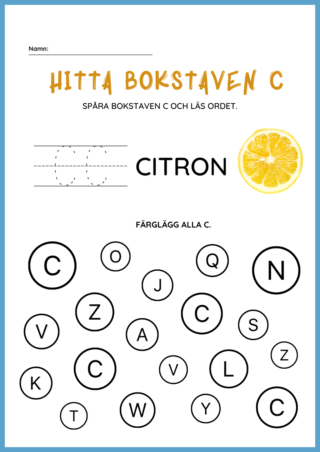 Jag lär mig bokstäverna - Häfte