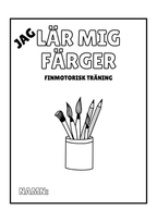 Jag lär mig färger - Finmotorisk träning