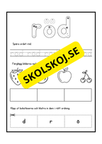 Jag lär mig färger - Finmotorisk träning