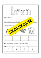 Jag lär mig färger - Finmotorisk träning