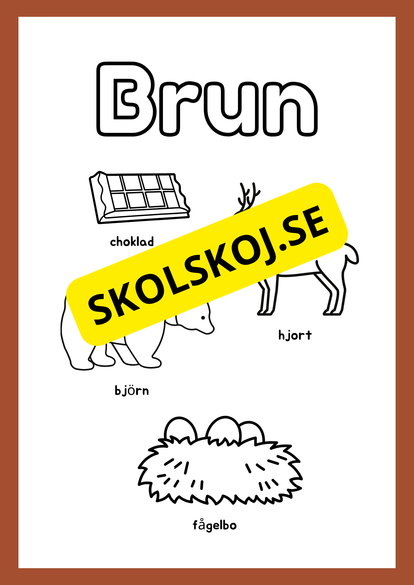 Jag lär mig färger och andra ord