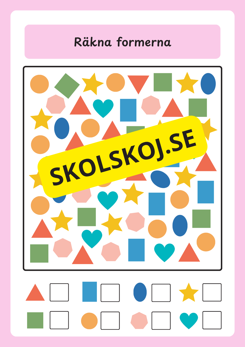 Jag lär mig former - Förskola - Årskurs 2