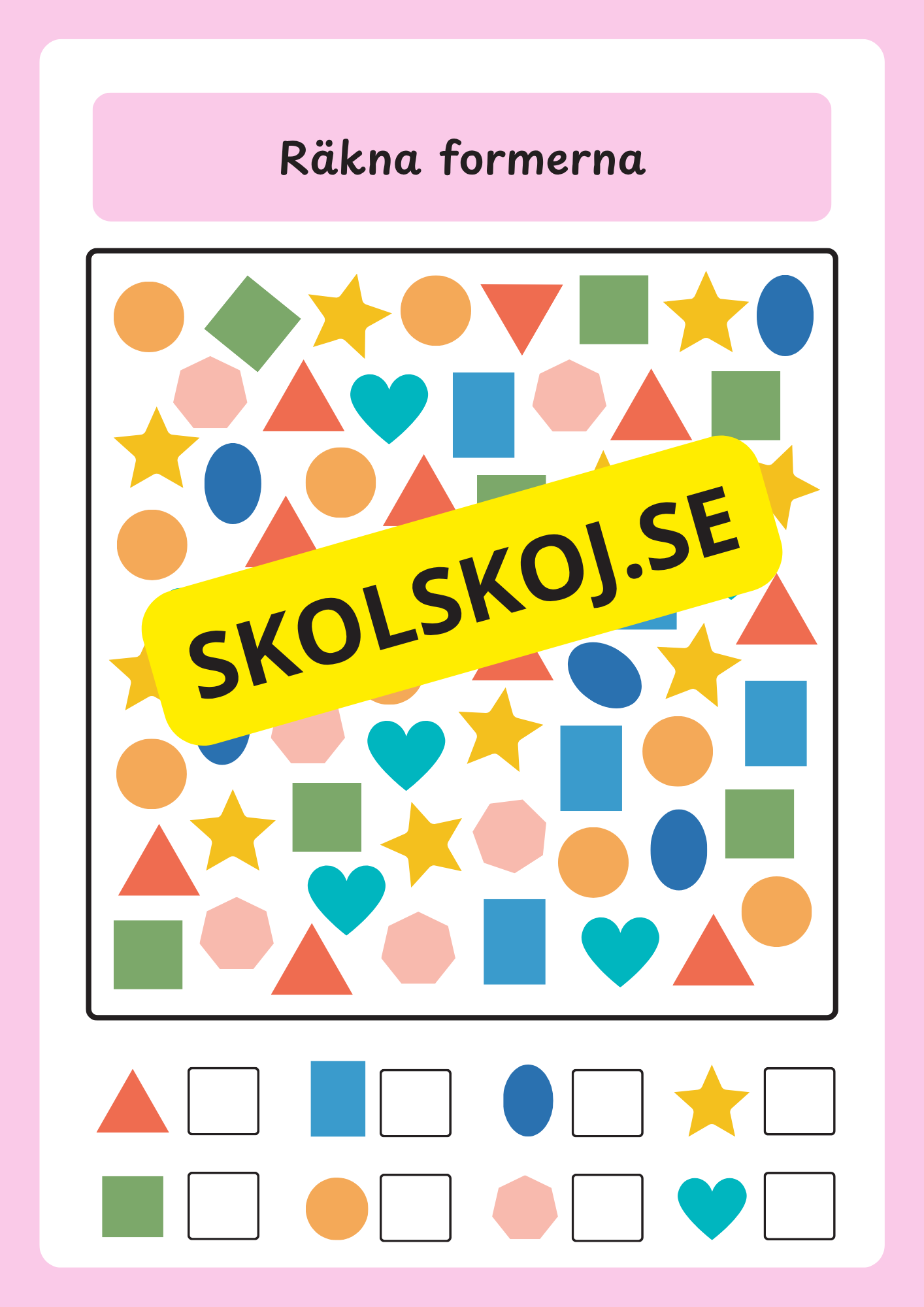 Jag lär mig former - Förskola - Årskurs 2