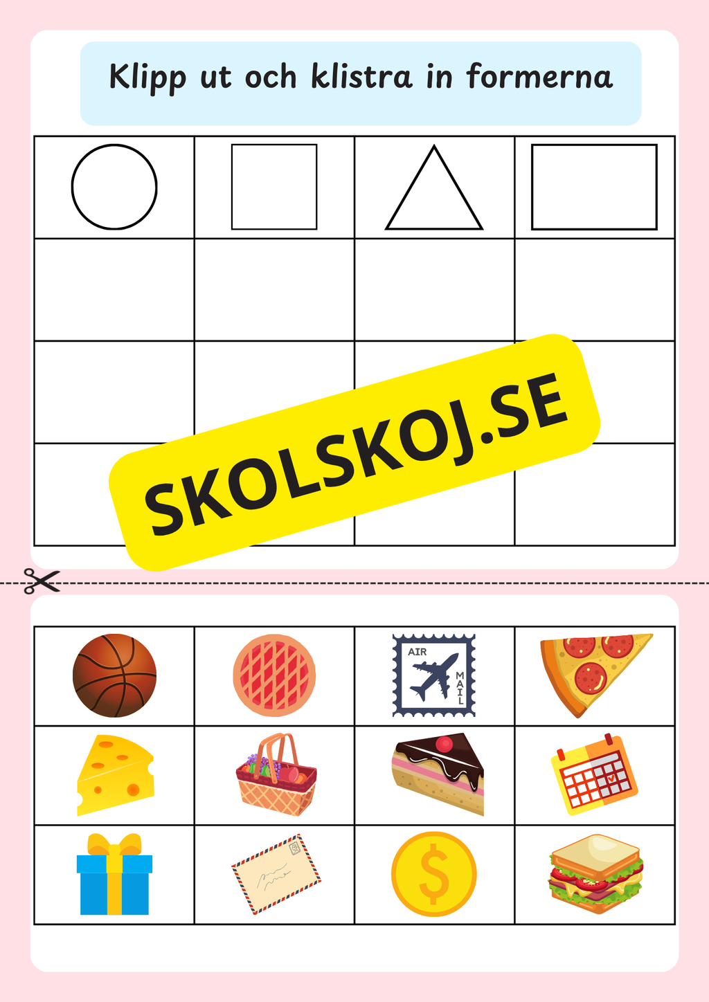 Jag lär mig former - Förskola - Årskurs 2