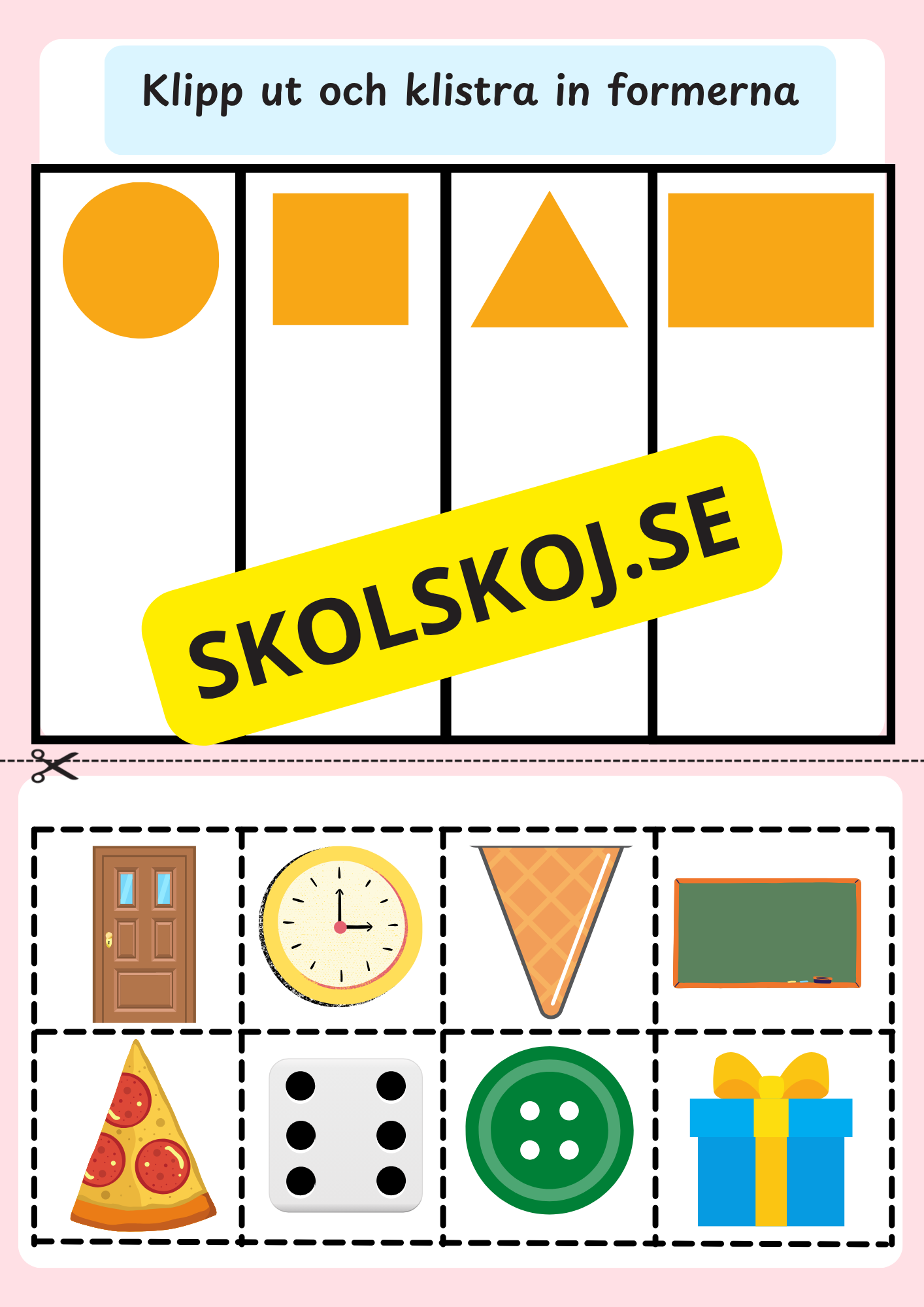 Jag lär mig former - Förskola - Årskurs 2