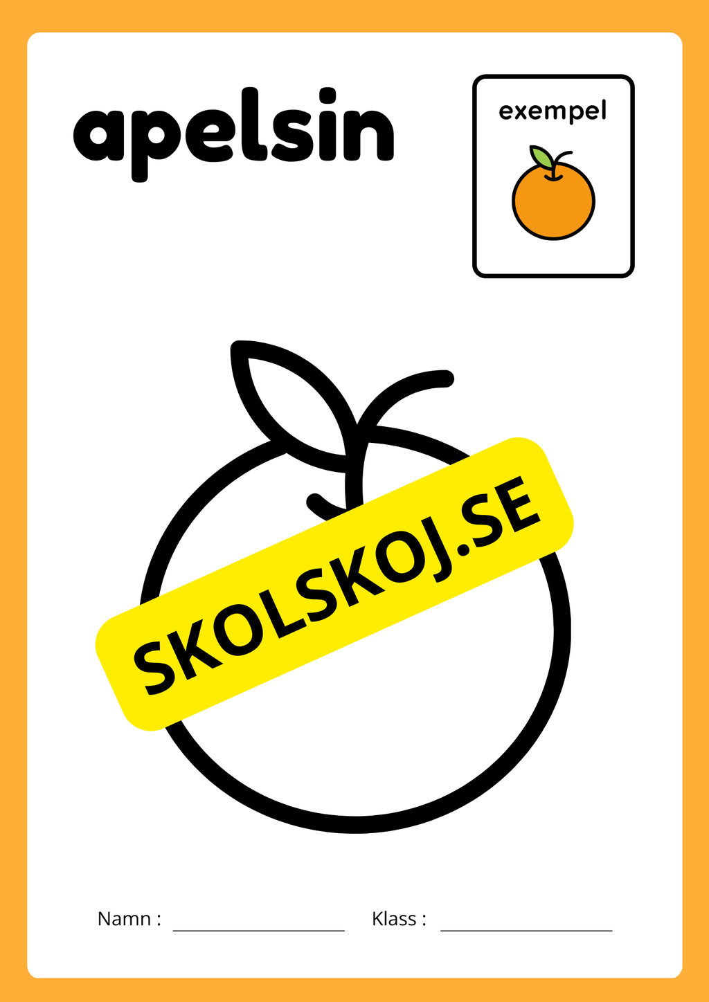 Jag lär mig frukterna