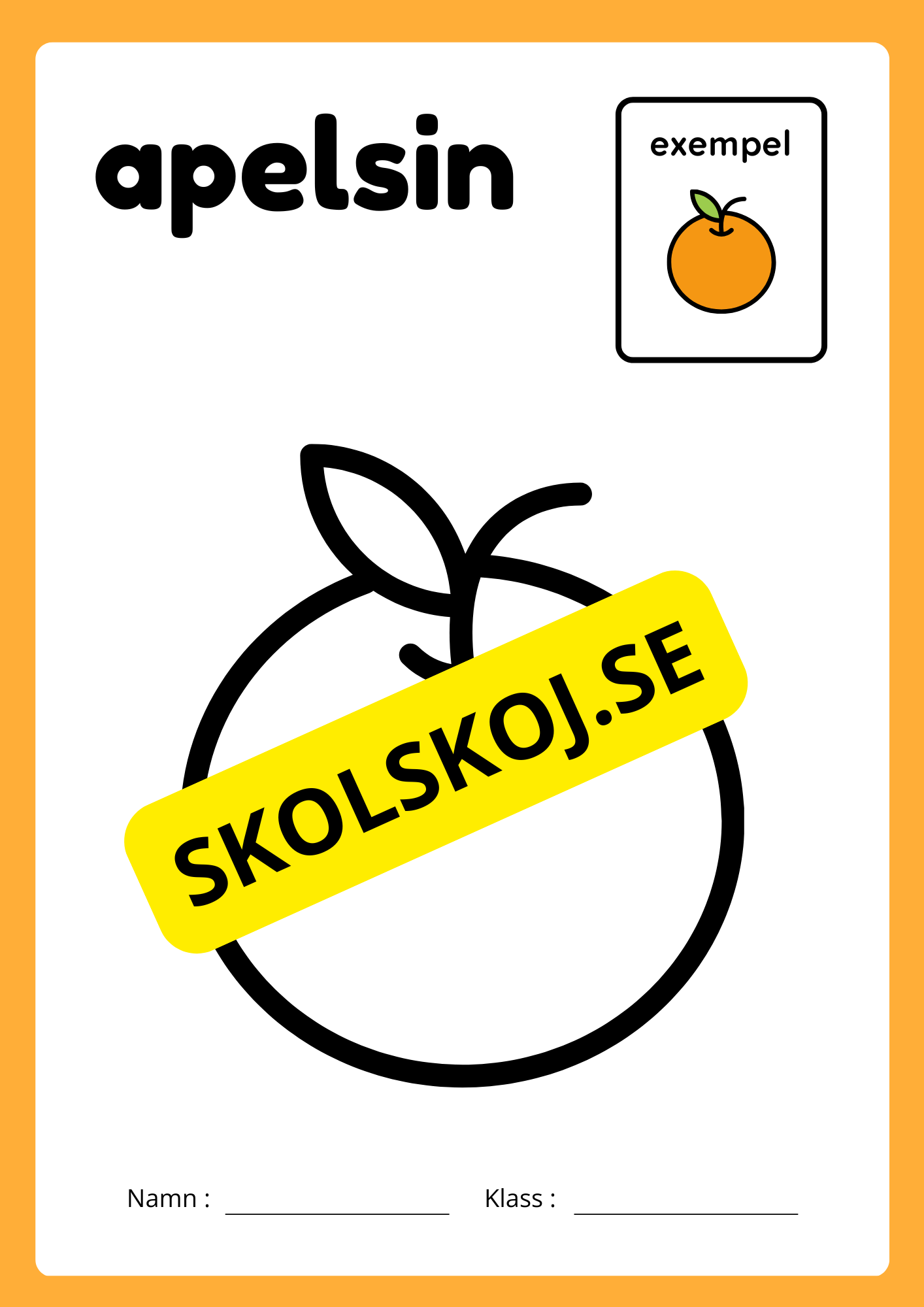Jag lär mig frukterna