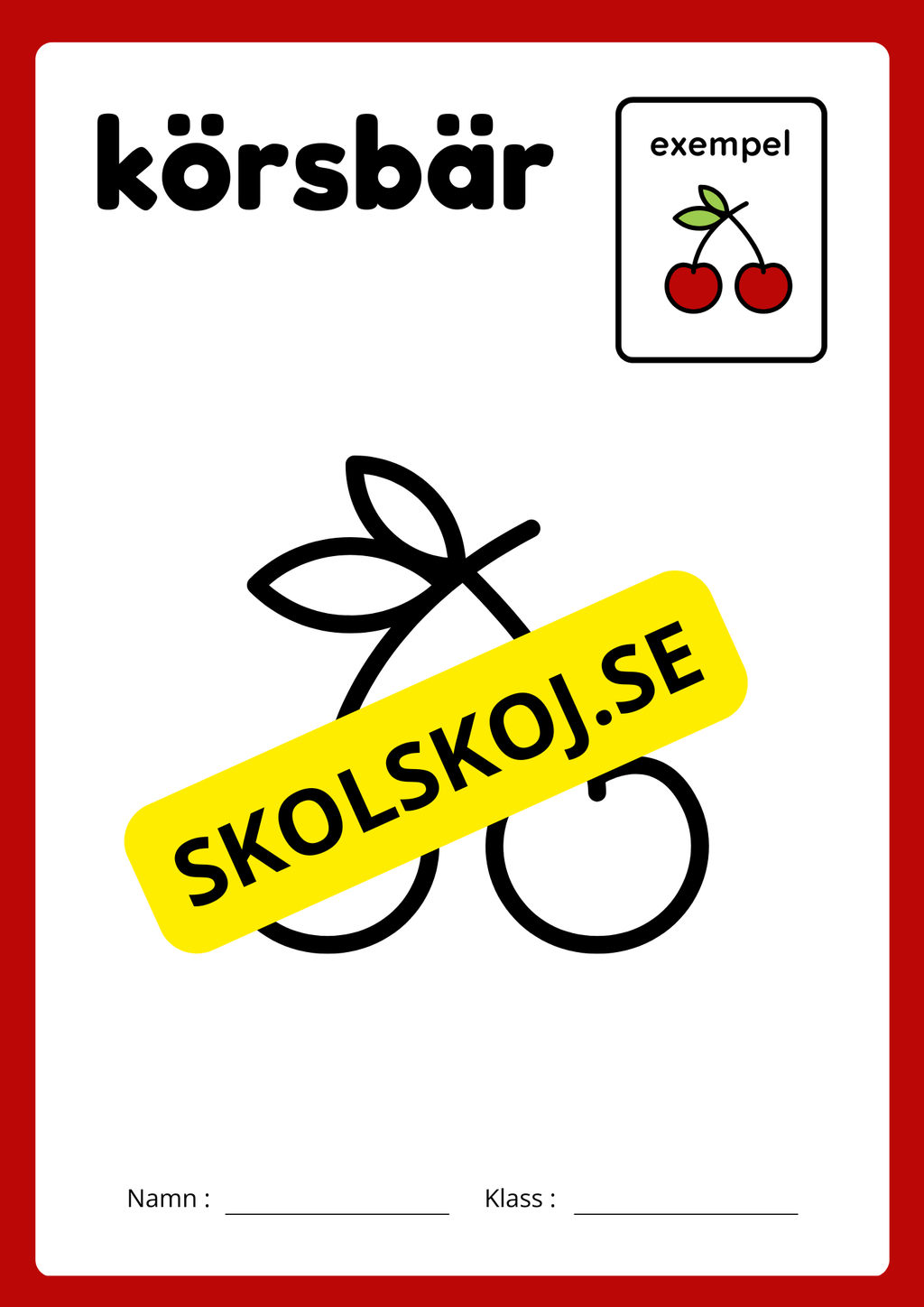 Jag lär mig frukterna