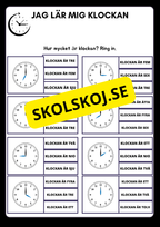 Jag lär mig klockan - Heltimme