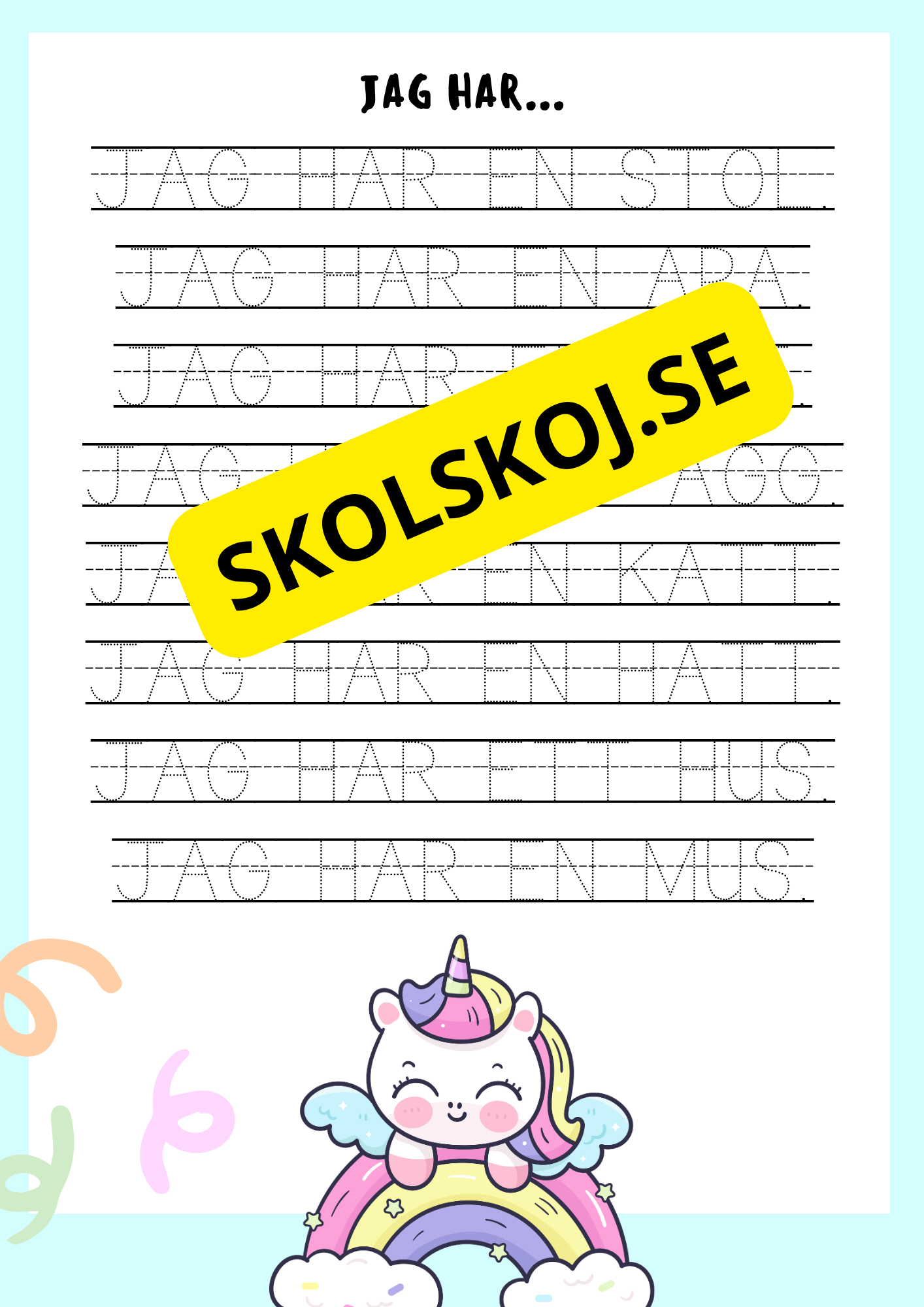 Jag lär mig läsa och skriva