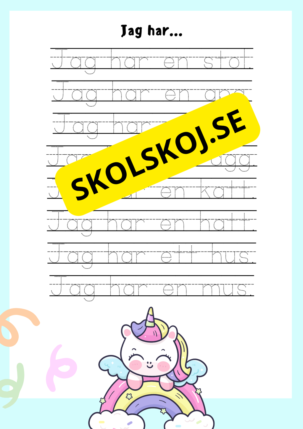 Jag lär mig läsa och skriva
