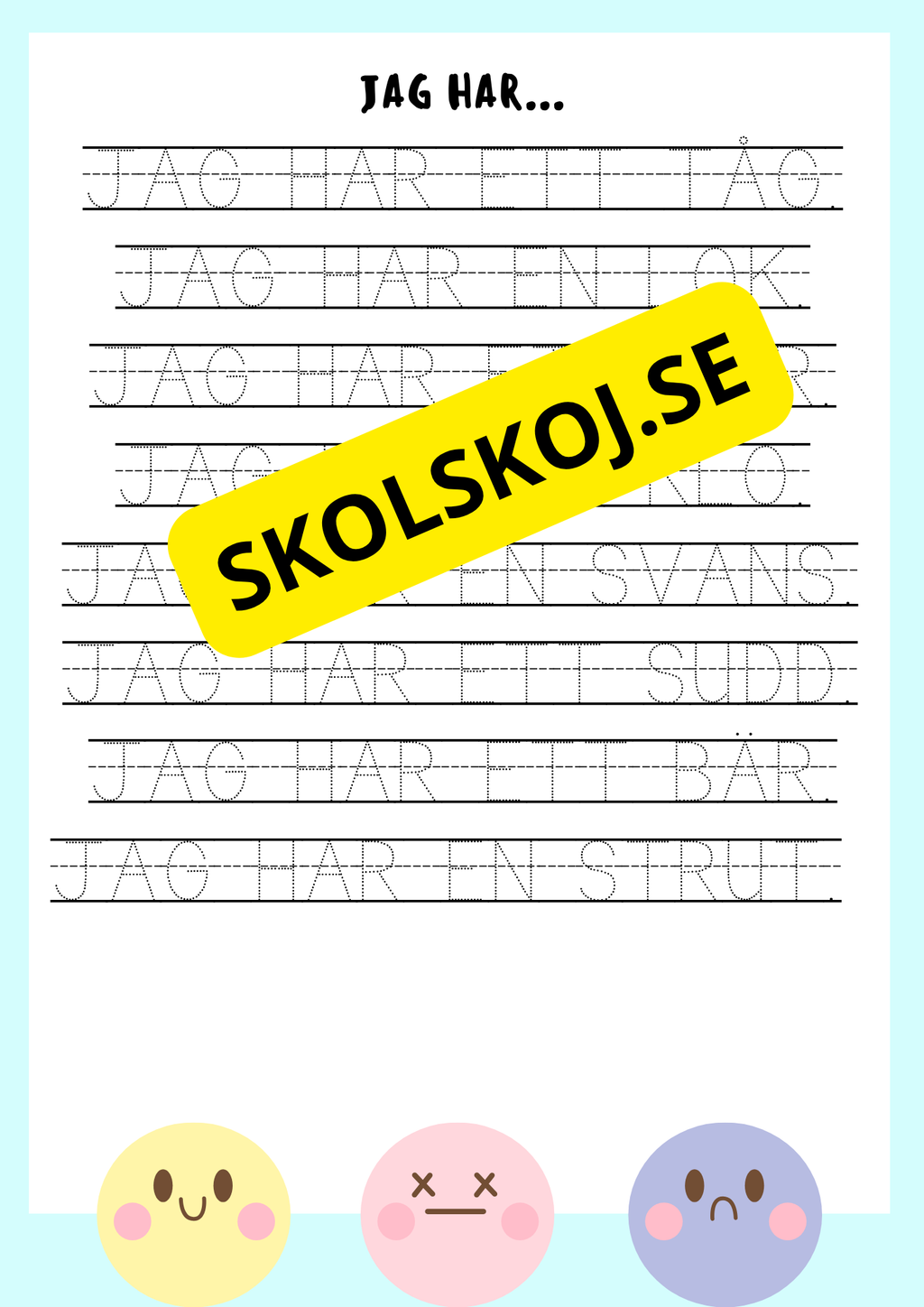 Jag lär mig läsa och skriva