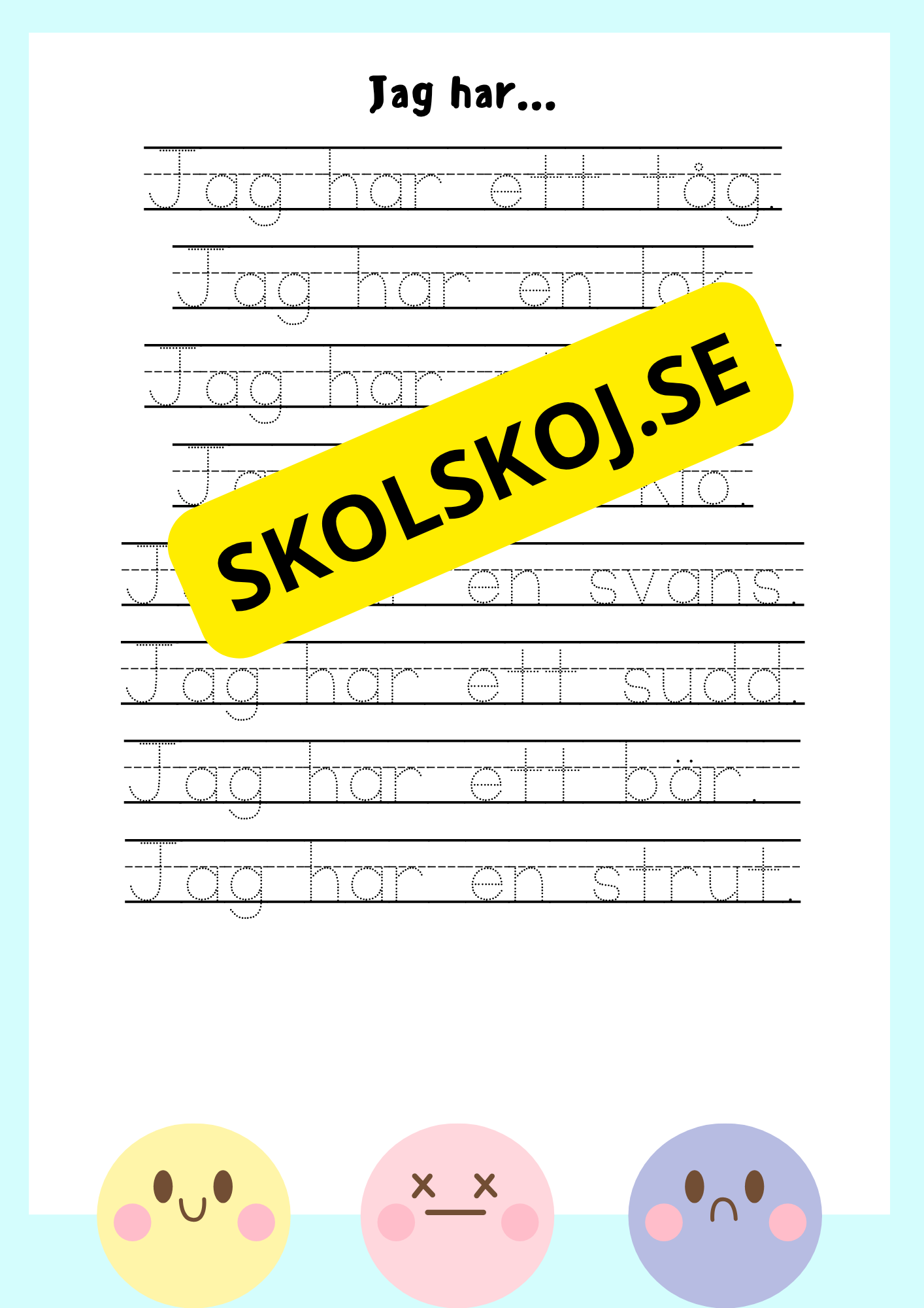 Jag lär mig läsa och skriva