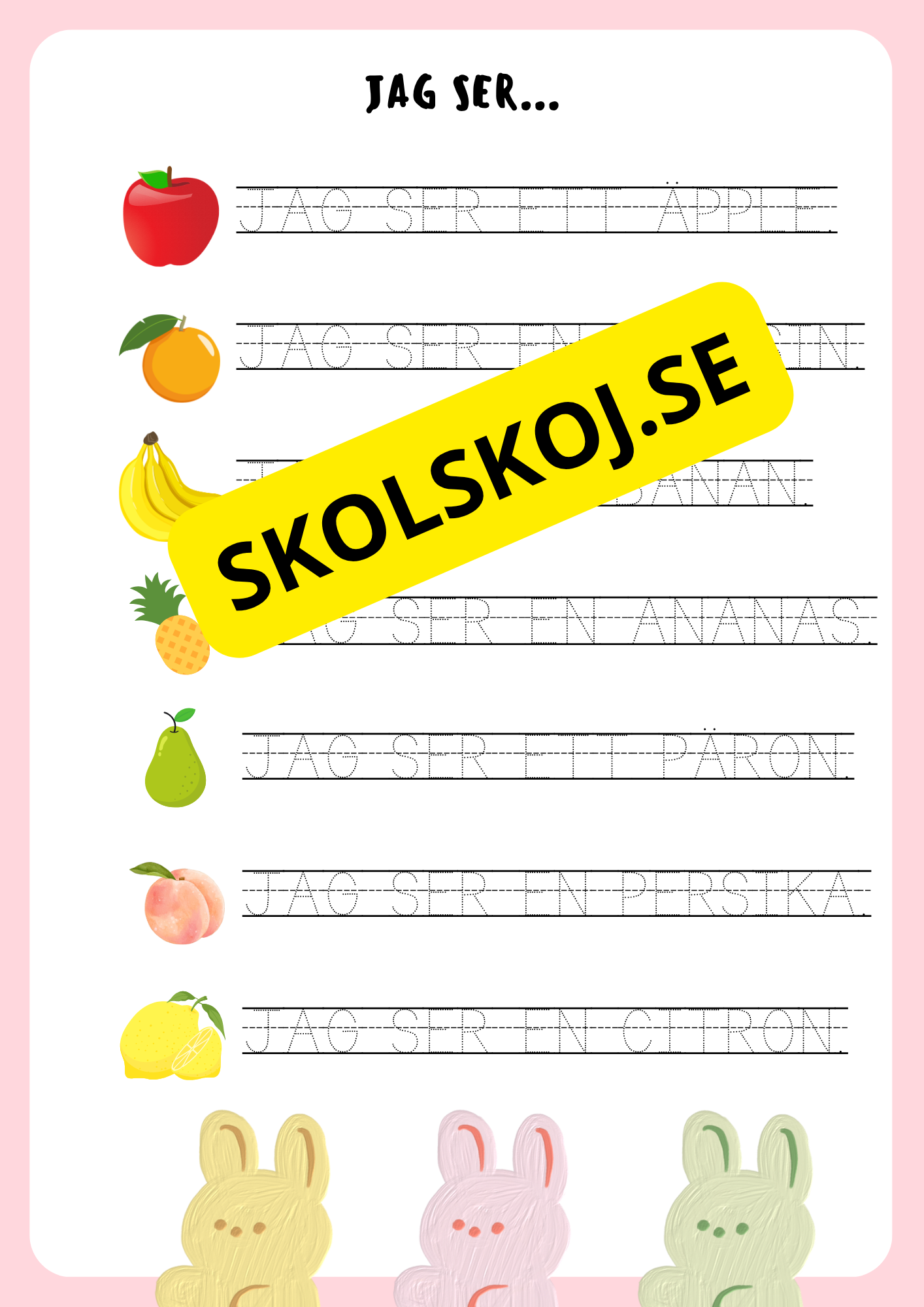 Jag lär mig läsa och skriva