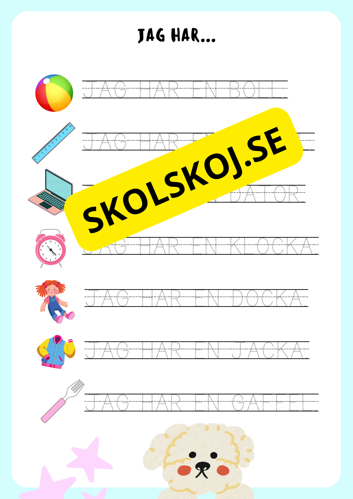 Jag lär mig läsa och skriva