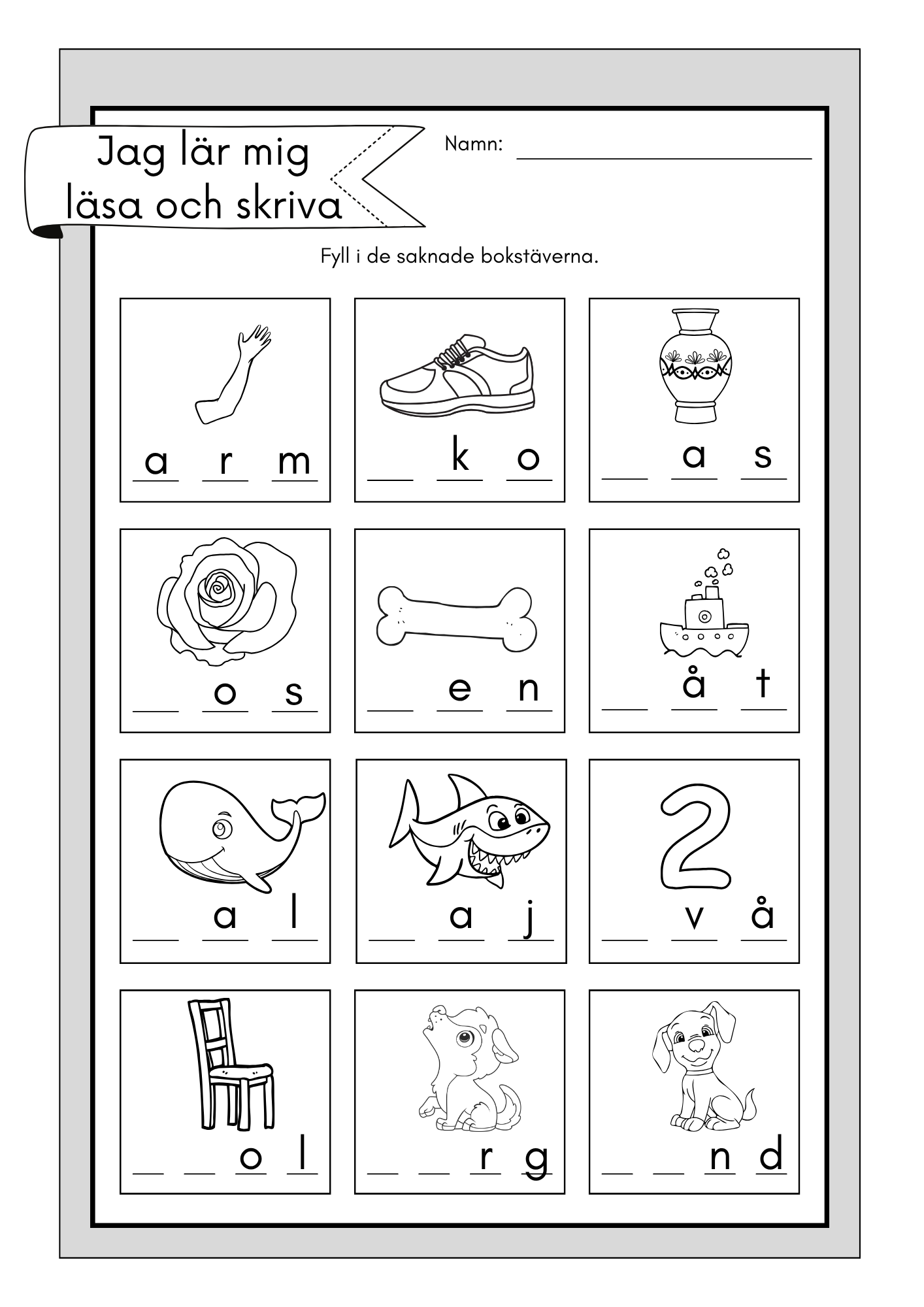 Jag lär mig läsa och skriva