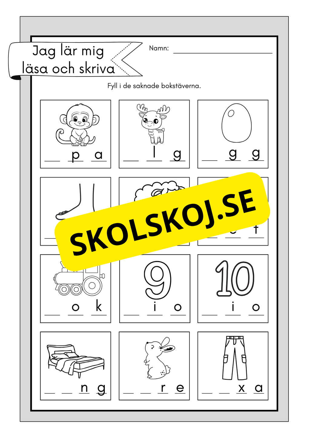 Jag lär mig läsa och skriva