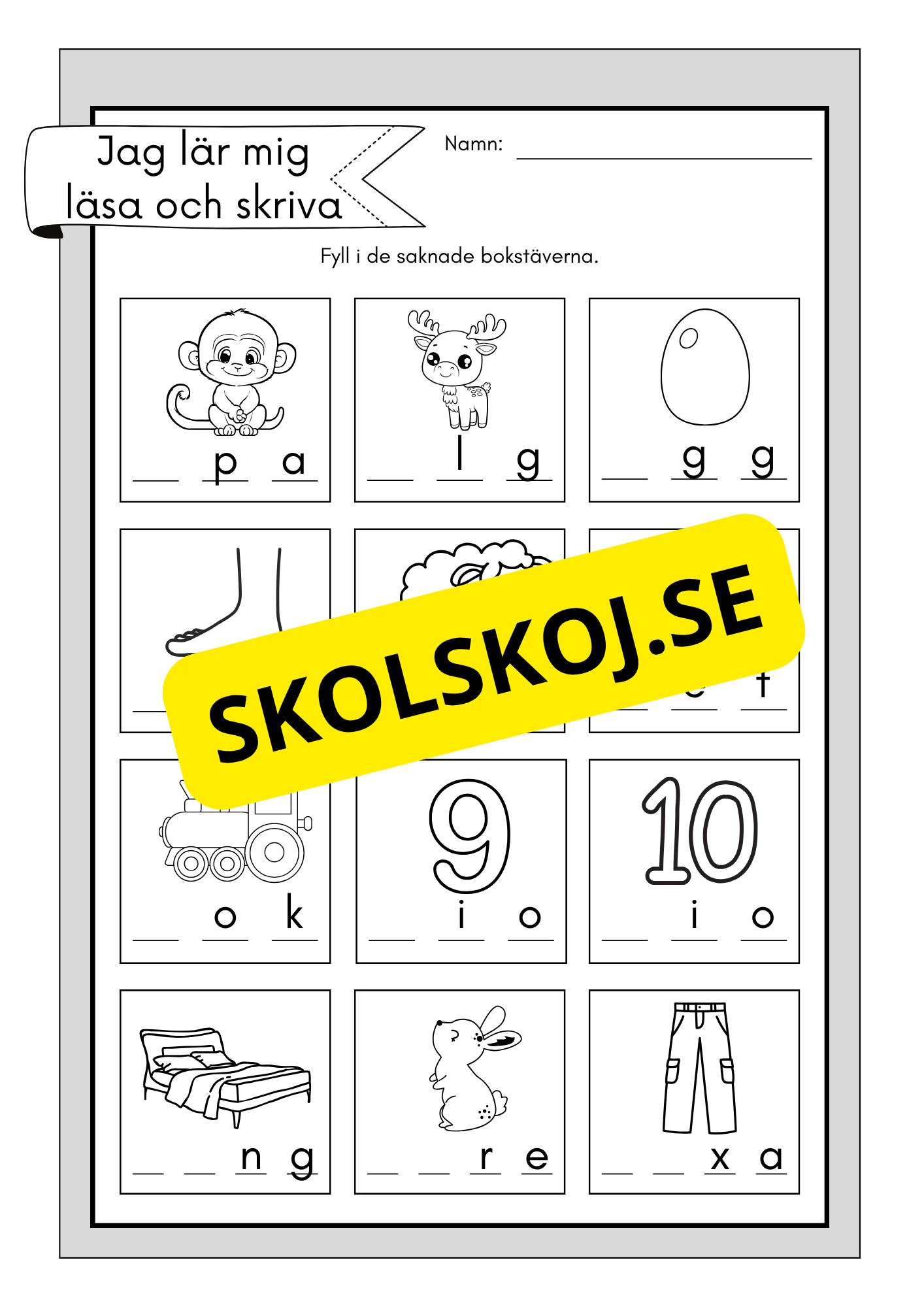 Jag lär mig läsa och skriva