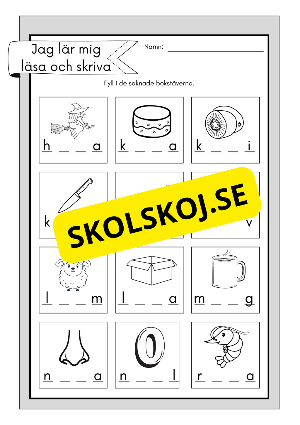 Jag lär mig läsa och skriva